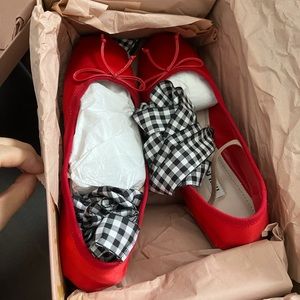 Miu Miu ballerina brand new flat red size 35.5
